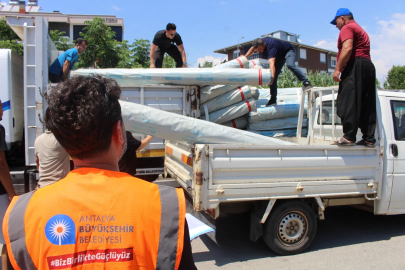 Antalya'da Gazipaşalı üreticilere naylon desteği