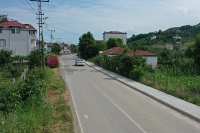 Ordu Kayabaşına modern kaldırım