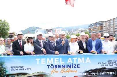 Trabzon Sürmene’de kapalı otopark ve pazar yerinin temeli atıldı